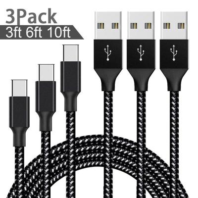 China Quick Charging Speed ​​3FT 6FT 10FT Nylon Braided Usb Charging Cable For Iphone Charger Mobile Phone for sale