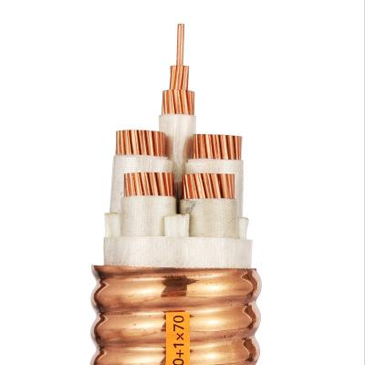 China Industrial XLPE Jacketed Stranded Clad Copper 1.5mm2 2.5mm2 4mm2 Mineral Insulated Metal Sheathed Flame Retardant Cable for sale