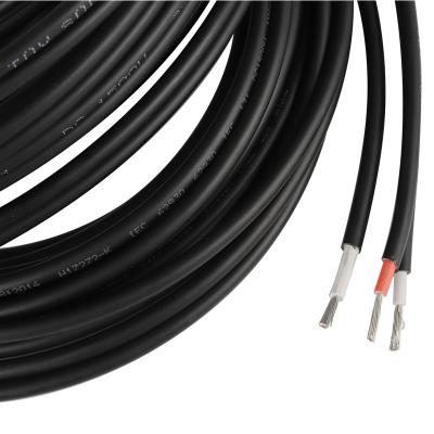 China Industrial High Flexibility TUV Certification PV Cable Twin Core Solar Cables Fire Resistant DC Cable 4mm2 for sale