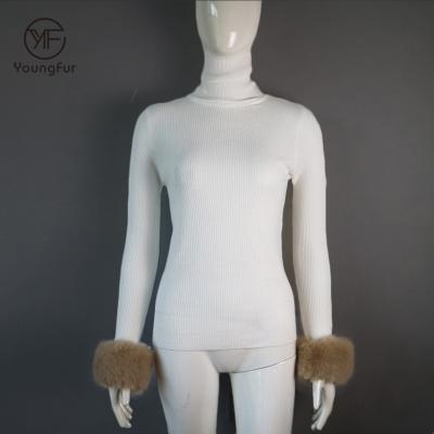 China Breathable Women Free Size Sexy Slim Fur Sweater Wool Sweater With Fur for sale