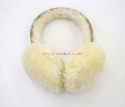 China Sheep Winter Earmuff Girls Winter Casual Shear Earmuffs Keep Warm Sheared Ear Lamb Fur for sale