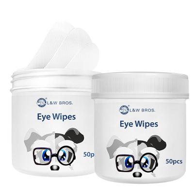 China Stocked 100pcs Wipes Wet Pet Eye Dog Cat Tear Stain Remover Cleaning Top New Towels Pet Cleaner Wipes for sale