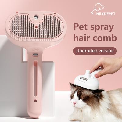 China Stocked Water Ion Spray Pet Hair Comb Pet Grooming Comb for sale