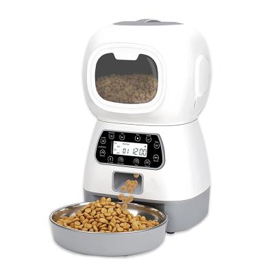 China Automatic Smart Auto Cat Feeder 3.5L Automatic Cat Food Dispenser Portion Control Automatic Feeder for sale