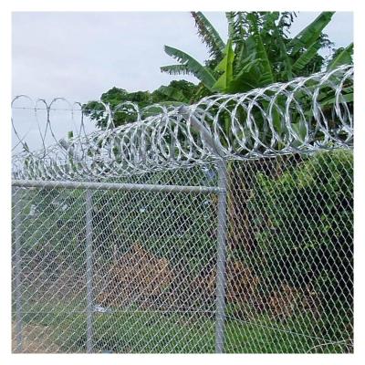 China Variety And Easy To Install Various Sizes Barbed Wire Price Per Barbed Wire Price Roll Galvanized Razor Concertina Wire for sale