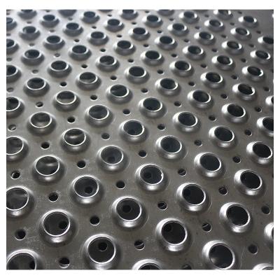 China Variety and easy to install perforated non-slip plate punching perforated stainless steel plate plank grid for sale