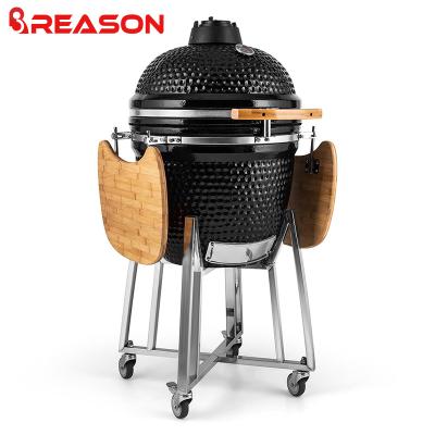 China Easily Assembled Hot Sale Kamado Grill For Sale 25 Inch Kamado BBQ Grill Rotisserie Ceramic BBQ Charcoal for sale