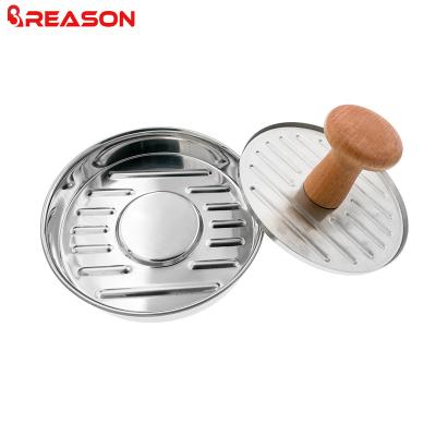 China Viable Hot Sale Non-Stick Burger Press Aluminum Hamburger Patty Maker For BBQ Grill for sale