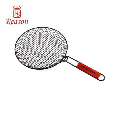 China Reason BBQ Grill Easily Cleaned Vegetable Basket, Non Stick BBQ Grill Pan, Wok Topper BBQ Accessories for sale