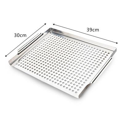 China Amazon bbq large size stainless steel pan easily cleaned vimal masala grill pan for sale