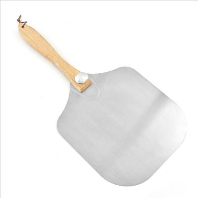 China Easily Cleaned Hot Sale Stainless Steel Pizza Spatula With Wooden Handle for sale