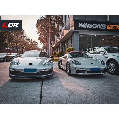 China High Quality ABS PP Material Front Bumper Set In All Taillight Tail Lip GTS Style Body Kits For Porsche Cayman Boxster 718 for sale