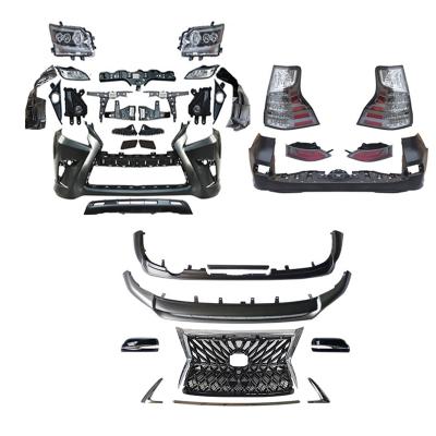 China ABS 10-19 GX400 GX460 Body Parts Body Kits Modified 2020 Face Grill Rise TRD Front Rear Bumper Body Kits For Lexus for sale