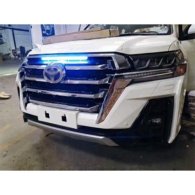 China ABS LIMGENE Style Factory Injection PP Front Bumper Body Wholesale Plastic High Quality Black Paint Kit For Toyota Land Cruiser for sale