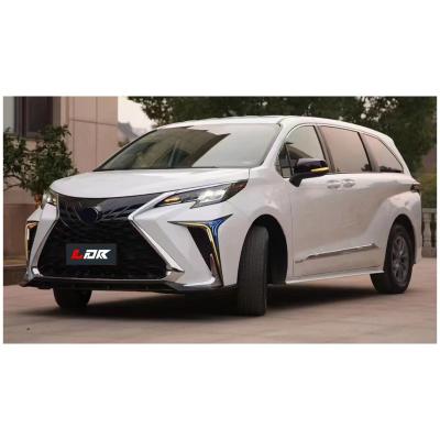 China ABS body kit for Sienna 2020+ change to Lexus style with front and rear bumper assembly and LED daytime running lamp for sale