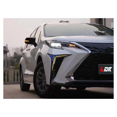 China Body kit ABS good quality for Toyota Sienna 2020-2022 Self designed style with front and rear lips for sale