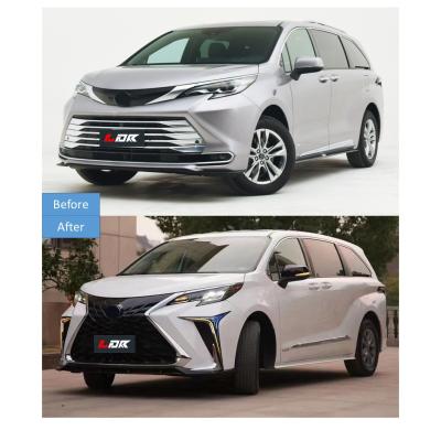 China ABS LDR Auto Modification Parts Facelift Full Set Exterior Durable Body Kit For Toyota Meow Sienna Facelift To 2020+ for sale