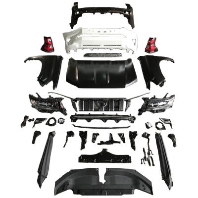 China ABS body kit include PP ABS rear and front bumper grill year 2010-2017 upgrade to 2018 for Toyota Prado fj150 for sale