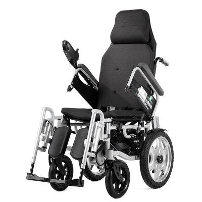 China Folding Design Portable Adjustable Cheap Foldable All Terrain 250W Electric Power Wheelchair For Disabled for sale