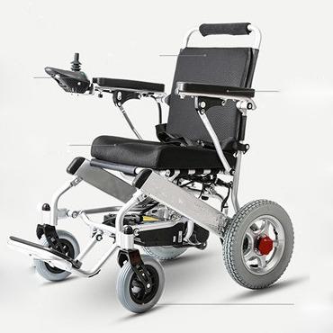 China Portable folding electricfoldable lightweight wheelchair Canada electronic wheelchair adults wheelchair folding interesting electric wheelchair 4X4 aluminum frame-BZ-E03 for sale