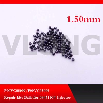 China Ceramic Fuel Plant F00VC05001 Injector Diameter=1.34mm 1.50mm CR Steel Balls F00VC05001 Fuel Injector Valve Repair Kits for sale