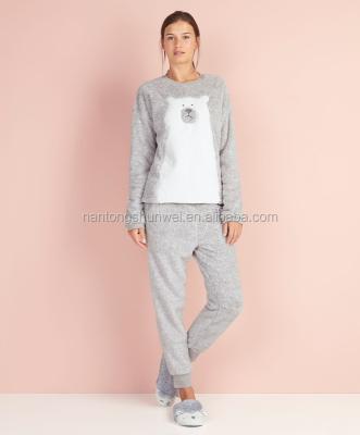 China 2017 New Women Fashion Animal Breathable Coral Fleece Beautiful Pajamas for sale