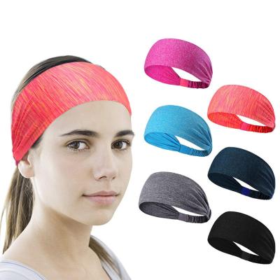 China Colorful Sports Stretchy Running Headband , In Anti Slip Yoga Running Custom Elastic Sport Sweat Headband for sale