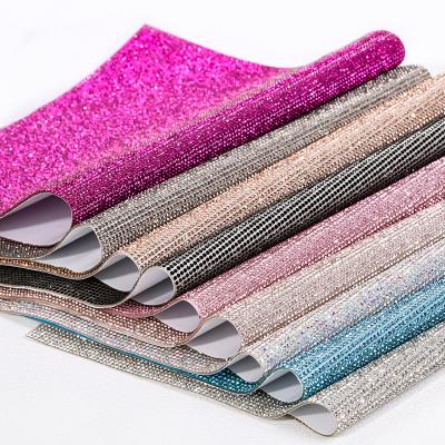 China Bags 2022 New Tpu Flex Colorful Stripe Chunky Glitter Printable Leather Fabric Pressing For Shoes Clothes for sale