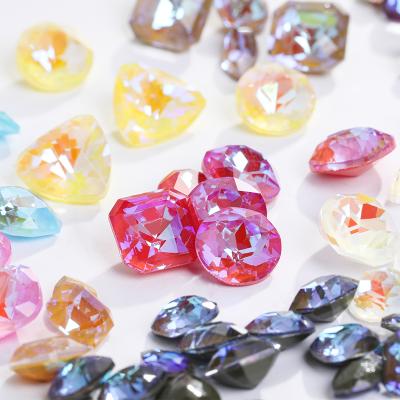 China Pointback Rhinestone Xichuan Mixed Colors Fancy LS MI SI Series Colors Stones Crystal Loose Rhinestones Shapes Pointback DIY Art Glass Shiny K9 Supplies for sale