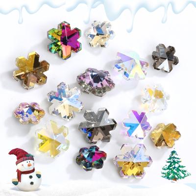 China Xichuan Christmas Series Shinning Edelweiss Shaped Pointback 8/10mm Decoration Nail Art Supplies Rhinestone Crystal Rhinestone Diy Accessories for sale