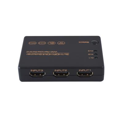 China HDTV Factory Wholesale 4K 60Hz V2.0 HDMI Switcher 3x1 HDR HDMI Splitter Changer With Remote Control for sale