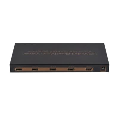 China HDTV 4K 4 Port 4 In 1 Quad Multi Viewer Seamless HDMI Switcher 4x1 Seamless HDMI Video Switcher for sale