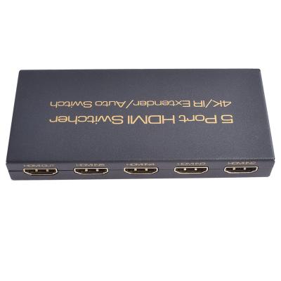 China Amazon HDSW0016M1 Auto Hot Sale IR Hdmi Auto Remote Changer CEE 5 Port Hdmi Changer 5x1 for sale