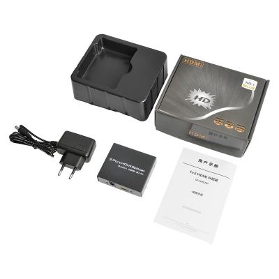 China SP14002M HDMI V1.4 Port Splitter 1x2 2 4K*2K HDMI Splitter, Support Full HD, 3D, Metal House, W/Power Adapter SP14002M for sale