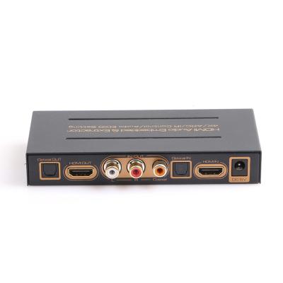 China ARC Function HDMI Inserter Hdmi Audio Return Audio Extractor to HDMI and ARC 7.1 Audio Extractor Included Audio Output for sale