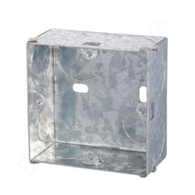 China British Standard Precision 7x7 Galvanized Iron Switch Box for sale