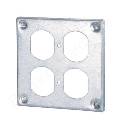 China Not easy to rust 4 inch square duplex metal container lid for sale