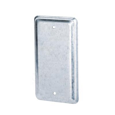 China Metal Box Lid Plate 4*2 Metal Switch Box Cover Practical Empty Electric Serving Dish for sale