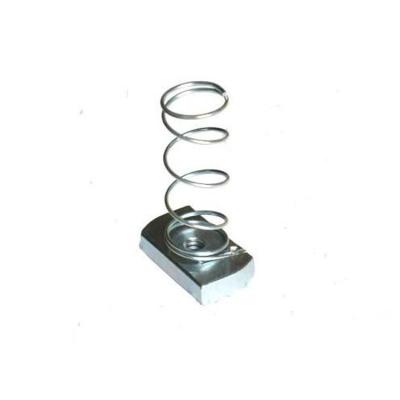 China Fittings of Metal for Standard Building Size Galvanized Steel Spring Lock Nuts for sale