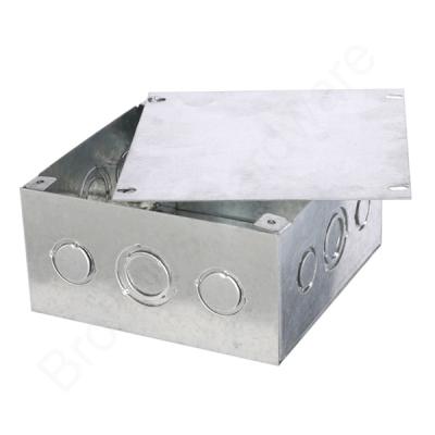 China Galvanized Steel Different Size For Chile Markets Knockout 27mm / 22mm Galvanized Steel Electrical Access Box for sale