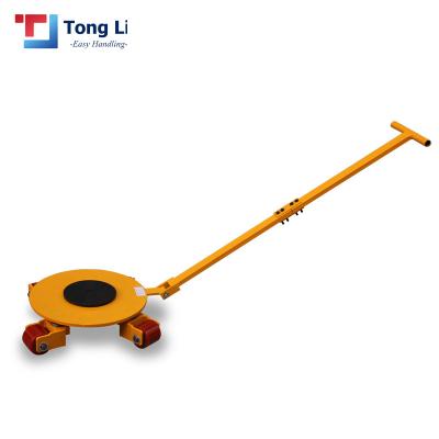 China Heavy Duty Stainless Steel Round Shape Dolly Tank Cargo Trolley With Moving Carry Handles for sale