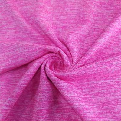 China Moisture-Absorbent Light Weight Good Stretch Polyester Spandex Cationic Single Jersey Fabric Sports Wear Fabrics For Shirts for sale