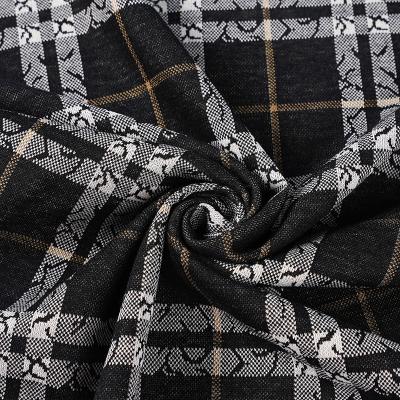 China Wrinkle Resistant men suits pants garment fabric tr checks jacquard woven suit fabric for suits tartan for sale