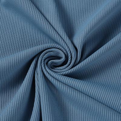 China Breathable nylon spandex rib knit full dull 4 way stretch fabric for swimsuit for sale