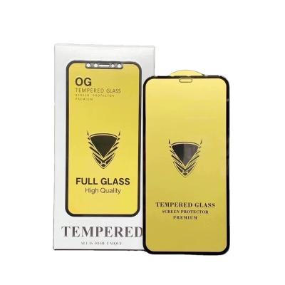 China Anti-fingerprint Screen Protector Mobile Phone Protective Film 2.5D Full Cover HD Glue for sale