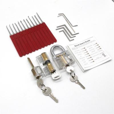 China Stainless Steel 17 Pcs 30pcs Stainless Steel Lock Pick Set Professional Openable Lock Smith Training Tools for sale