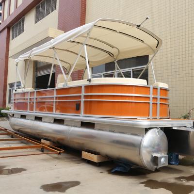 China Cruise factory new luxury sport cruiser pontoon boat yacht boat for sale for sale