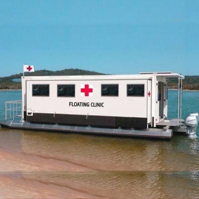 China For 2020 new houseboat hospital floating pontoon aluminum houseboat for sale for sale