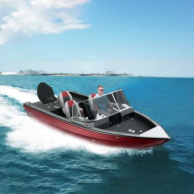 China Fishing And Water Sports 16ft Water Jet Fishing Speed ​​Boat With Aluminum Console for sale