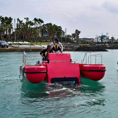 China 2022 Offshore Underwater Viewing Pontoon Aluminum Submersible Hybrid Boats For Sale for sale